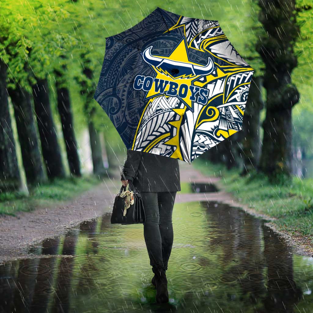 North Queensland Cowboys Umbrella Polynesian Tribal Tattoo Pacific Sport Art