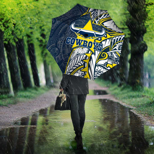 North Queensland Cowboys Umbrella Polynesian Tribal Tattoo Pacific Sport Art