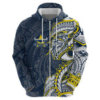 North Queensland Cowboys Zip Hoodie Polynesian Tribal Tattoo Pacific Sport Art