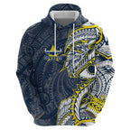 North Queensland Cowboys Zip Hoodie Polynesian Tribal Tattoo Pacific Sport Art