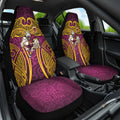 Brisbane Broncos Rugby Car Seat Cover Polynesian Tribal Pattern Warrior Horse Maroon Gold Pattern