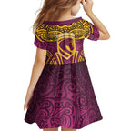 Brisbane Broncos Rugby Family Matching Tank Maxi Dress and Hawaiian Shirt Polynesian Tribal Pattern Warrior Horse Maroon Gold Pattern