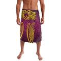 Brisbane Broncos Rugby Lavalava Polynesian Tribal Pattern Warrior Horse Maroon Gold Pattern