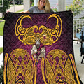 Brisbane Broncos Rugby Quilt Polynesian Tribal Pattern Warrior Horse Maroon Gold Pattern
