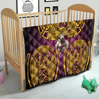 Brisbane Broncos Rugby Quilt Polynesian Tribal Pattern Warrior Horse Maroon Gold Pattern