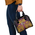 Brisbane Broncos Rugby Shoulder Handbag Polynesian Tribal Pattern Warrior Horse Maroon Gold Pattern