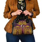Brisbane Broncos Rugby Shoulder Handbag Polynesian Tribal Pattern Warrior Horse Maroon Gold Pattern