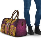 Brisbane Broncos Rugby Travel Bag Polynesian Tribal Pattern Warrior Horse Maroon Gold Pattern