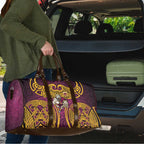 Brisbane Broncos Rugby Travel Bag Polynesian Tribal Pattern Warrior Horse Maroon Gold Pattern