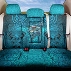 Cronulla Sutherland Sharks Rugby Back Car Seat Cover Polynesian Tribal Shark Warrior Ocean Blue Pattern