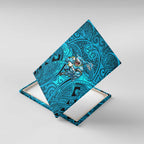 Cronulla Sutherland Sharks Rugby Canvas Wall Art Polynesian Tribal Shark Warrior Ocean Blue Pattern