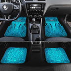 Cronulla Sutherland Sharks Rugby Car Mats Polynesian Tribal Shark Warrior Ocean Blue Pattern