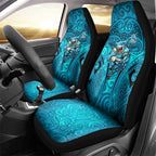 Cronulla Sutherland Sharks Rugby Car Seat Cover Polynesian Tribal Shark Warrior Ocean Blue Pattern