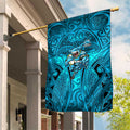 Cronulla Sutherland Sharks Rugby Garden Flag Polynesian Tribal Shark Warrior Ocean Blue Pattern