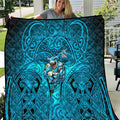 Cronulla Sutherland Sharks Rugby Quilt Polynesian Tribal Shark Warrior Ocean Blue Pattern