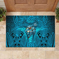 Cronulla Sutherland Sharks Rugby Rubber Doormat Polynesian Tribal Shark Warrior Ocean Blue Pattern