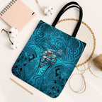 Cronulla Sutherland Sharks Rugby Tote Bag Polynesian Tribal Shark Warrior Ocean Blue Pattern