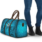 Cronulla Sutherland Sharks Rugby Travel Bag Polynesian Tribal Shark Warrior Ocean Blue Pattern