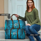 Cronulla Sutherland Sharks Rugby Travel Bag Polynesian Tribal Shark Warrior Ocean Blue Pattern