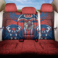 Newcastle Knights Rugby Back Car Seat Cover Polynesian Tribal Knight Warrior Red Blue Pattern