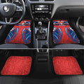 Newcastle Knights Rugby Car Mats Polynesian Tribal Knight Warrior Red Blue Pattern