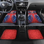Newcastle Knights Rugby Car Mats Polynesian Tribal Knight Warrior Red Blue Pattern
