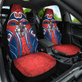 Newcastle Knights Rugby Car Seat Cover Polynesian Tribal Knight Warrior Red Blue Pattern