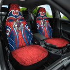 Newcastle Knights Rugby Car Seat Cover Polynesian Tribal Knight Warrior Red Blue Pattern