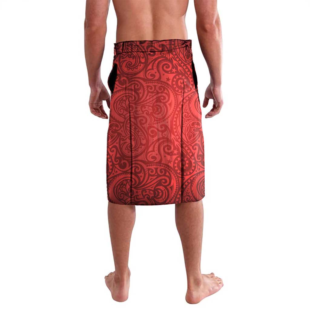 Newcastle Knights Rugby Lavalava Polynesian Tribal Knight Warrior Red Blue Pattern