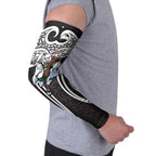 South Sydney Rabbitohs Rugby Arm Sleeves Polynesian Tribal Rabbit Warrior Black White Pattern