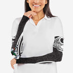 South Sydney Rabbitohs Rugby Arm Sleeves Polynesian Tribal Rabbit Warrior Black White Pattern