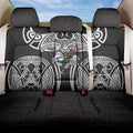 South Sydney Rabbitohs Rugby Back Car Seat Cover Polynesian Tribal Rabbit Warrior Black White Pattern