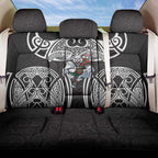 South Sydney Rabbitohs Rugby Back Car Seat Cover Polynesian Tribal Rabbit Warrior Black White Pattern