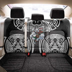 South Sydney Rabbitohs Rugby Back Car Seat Cover Polynesian Tribal Rabbit Warrior Black White Pattern