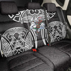 South Sydney Rabbitohs Rugby Back Car Seat Cover Polynesian Tribal Rabbit Warrior Black White Pattern
