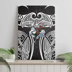 South Sydney Rabbitohs Rugby Canvas Wall Art Polynesian Tribal Rabbit Warrior Black White Pattern