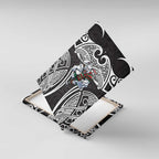 South Sydney Rabbitohs Rugby Canvas Wall Art Polynesian Tribal Rabbit Warrior Black White Pattern