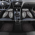 South Sydney Rabbitohs Rugby Car Mats Polynesian Tribal Rabbit Warrior Black White Pattern