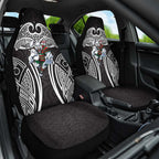 South Sydney Rabbitohs Rugby Car Seat Cover Polynesian Tribal Rabbit Warrior Black White Pattern