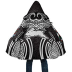 South Sydney Rabbitohs Rugby Cloak Polynesian Tribal Rabbit Warrior Black White Pattern