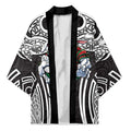 South Sydney Rabbitohs Rugby Kimono Polynesian Tribal Rabbit Warrior Black White Pattern