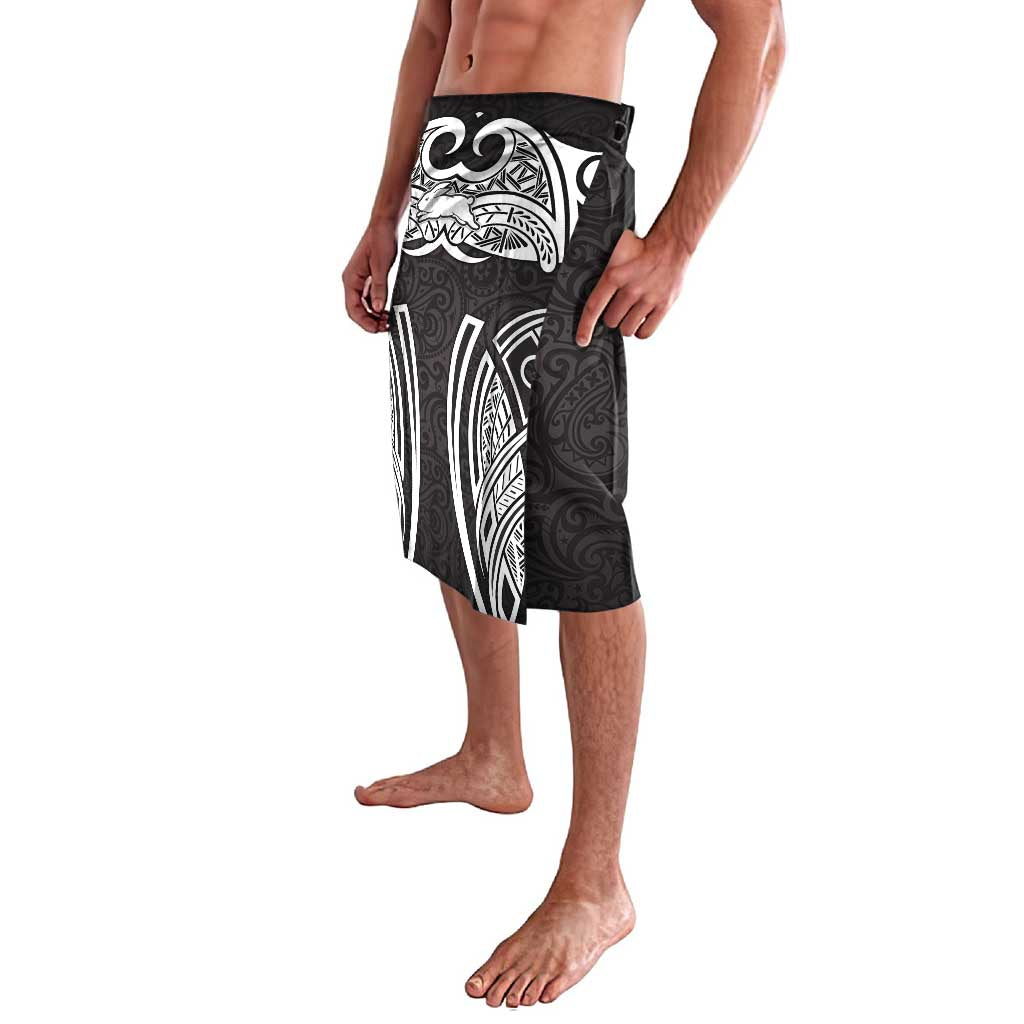 South Sydney Rabbitohs Rugby Lavalava Polynesian Tribal Rabbit Warrior Black White Pattern