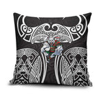 South Sydney Rabbitohs Rugby Pillow Cover Polynesian Tribal Rabbit Warrior Black White Pattern