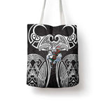 South Sydney Rabbitohs Rugby Tote Bag Polynesian Tribal Rabbit Warrior Black White Pattern