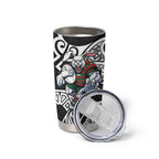 South Sydney Rabbitohs Rugby Tumbler Cup Polynesian Tribal Rabbit Warrior Black White Pattern