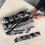 South Sydney Rabbitohs Rugby Umbrella Polynesian Tribal Rabbit Warrior Black White Pattern