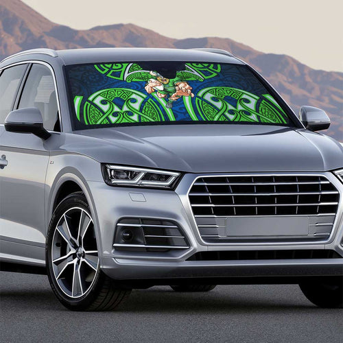 Canberra Raiders Rugby Auto Sun Shade Polynesian Tribal Viking Warrior Green Blue Pattern