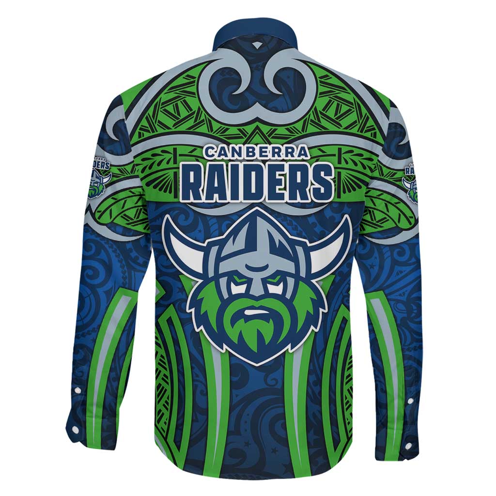 Canberra Raiders Rugby Family Matching Short Sleeve Bodycon Dress and Hawaiian Shirt Polynesian Tribal Viking Warrior Green Blue Pattern