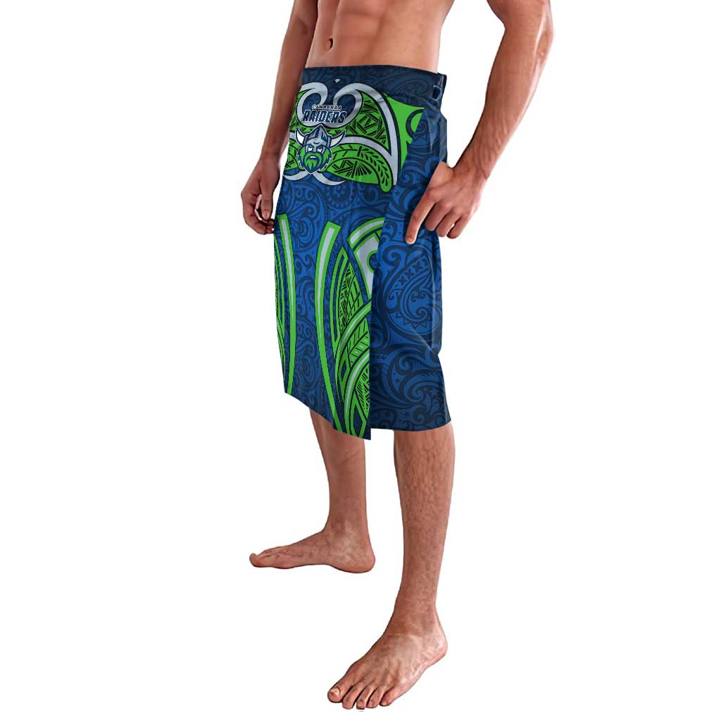 Canberra Raiders Rugby Lavalava Polynesian Tribal Viking Warrior Green Blue Pattern
