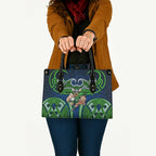 Canberra Raiders Rugby Leather Bag Polynesian Tribal Viking Warrior Green Blue Pattern